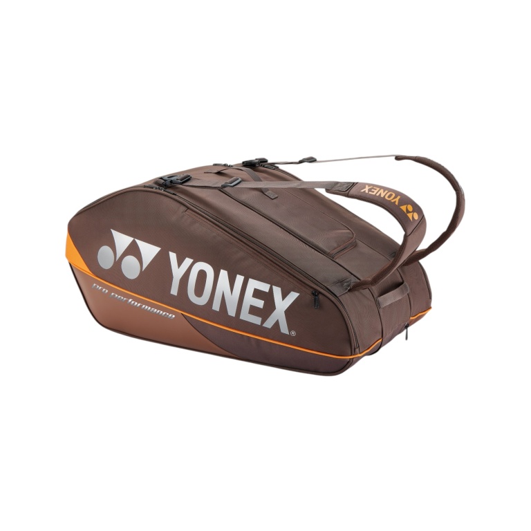 Yonex Racketbag Pro Racquet (Schlägertasche, 3 Hauptfächer, Thermofach) 2026 espresso braun 12er